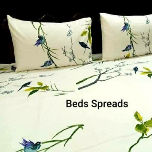 Birds Print Cotton Sateen