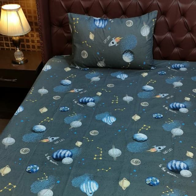 Lift Off To The Moon Bedsheet NBJ