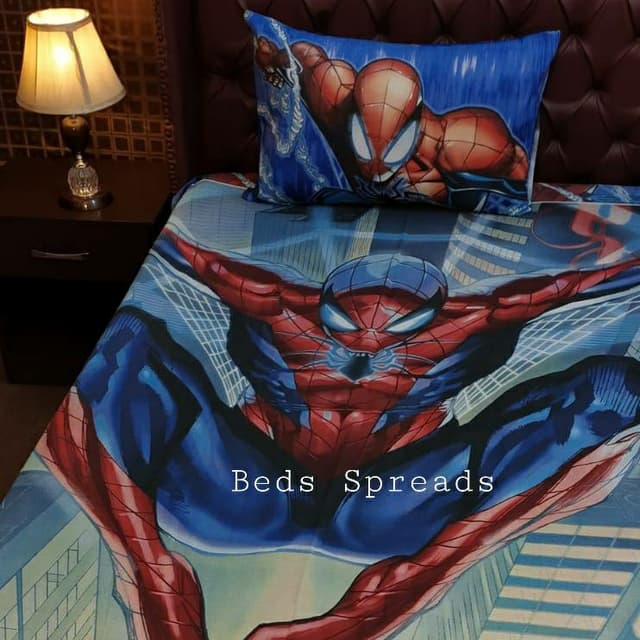 Spiderman New Costume Bedsheet NBJ