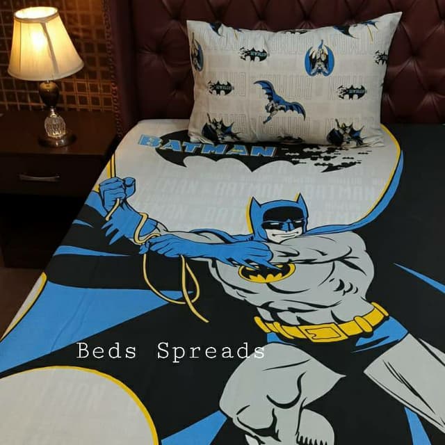 Blue Batman Bedsheet NBJ