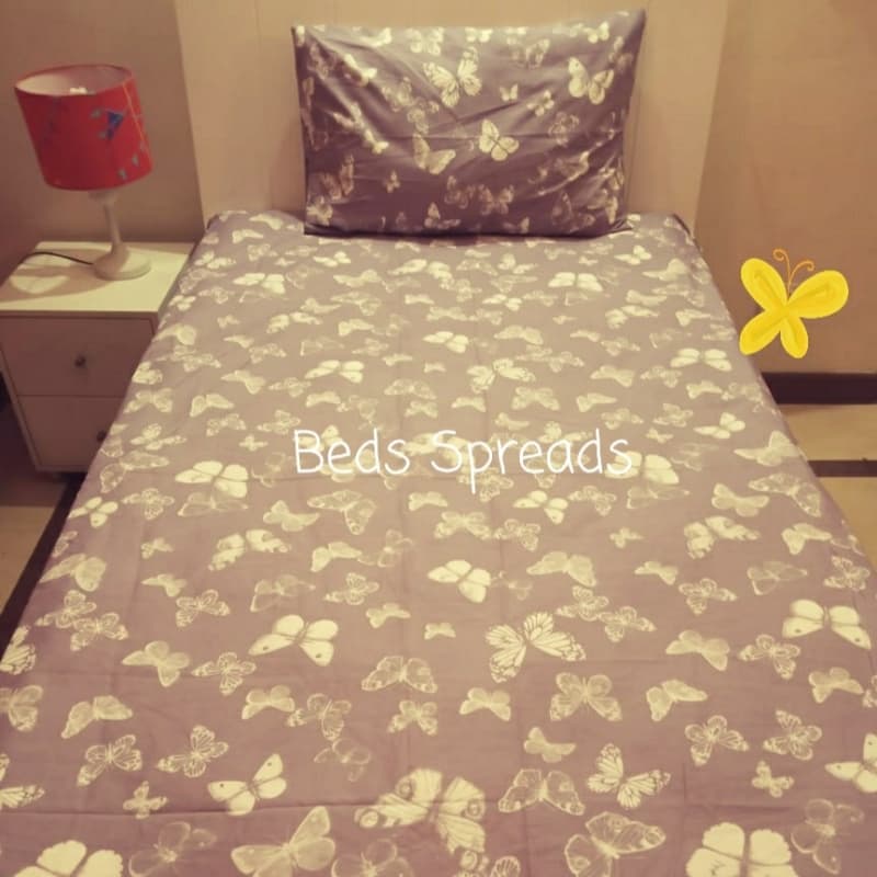 Purple Butterfly double bedsheet