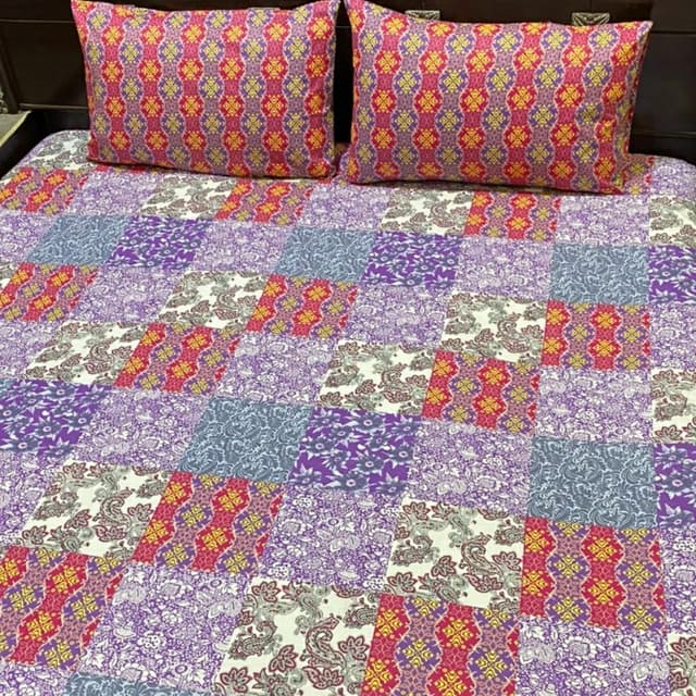 Patchwork Print Bedsheet