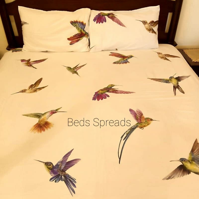 Sapphire Percale Birds Sheet