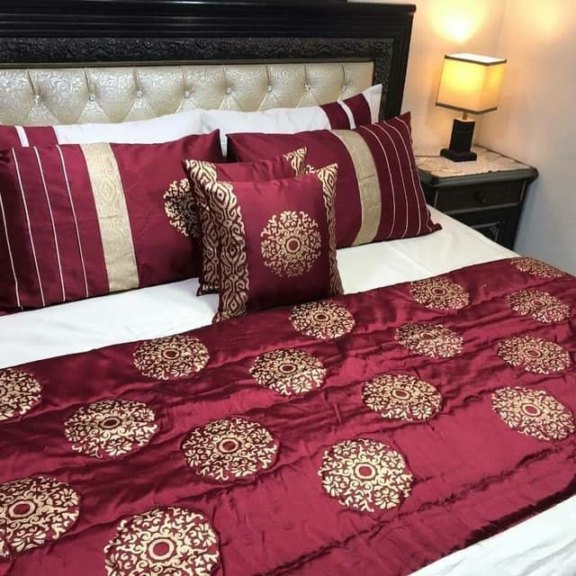 Pure Cotton Sateen Comforter Set 8 Pieces