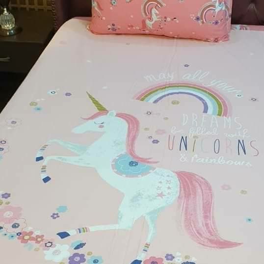 Unicorns And Rainbows print Girls
