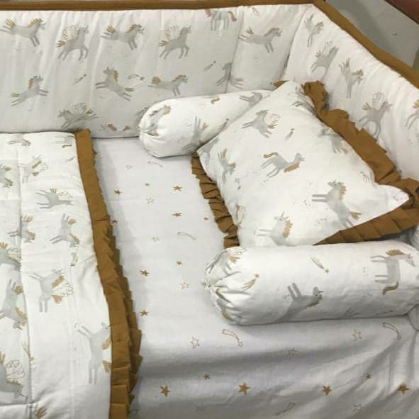 Cot Set Glitter Unicorns